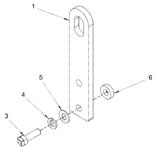 Engine Service Parts - Lift Eye And Belt Diagram and Parts List for 076138-00  Briggs and Stratton Generator